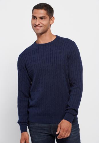 Ανδρικό cable knit πουλόβερ